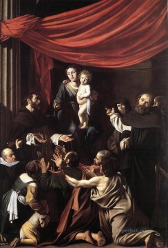 Virgen del Rosario Caravaggio Pinturas al óleo